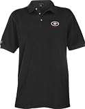 Georgia Bulldogs Black Classic Pique Stainguard Polo Shirt