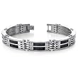 European Style Steel and Carbon Mens Heavy Duty Bracelet