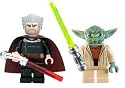 Yoda & Count Dooku (Clone Wars) - LEGO Star Wars Figures with Lightsabers