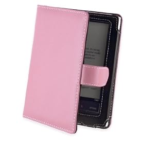 Cover-Up Etui housse cuir pour Sony PRS-350 Pocket Edition (style livre) - Rose