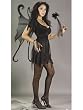 Sexy Midnight Fairy Velvet Costume Black Dress Black Wings