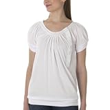 Mossimo® Black: Placketed Fashion Top - White