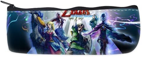 Custom Legend of Zelda Skyward Sword Sword Zippered Pen Pencil Case Bag (Two Sides)