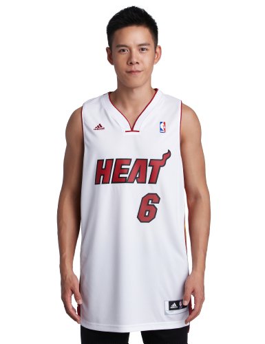 NBA Miami Heat LeBron James Swingman Jersey, White, Medium