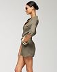 Kardashians by bebe Silky Shirt Romper Product Image