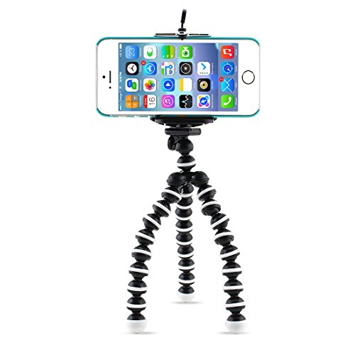 Sumsonic Portable and Adjustable Tripod Stand with Mount / Holder for Smart Phone and Camera