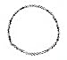 Anklet - A89 - Stretch - 4mm Swarovski (TM) Crystal and Heishi Beads - 8-1/2" for Smaller Ankles ~ Hematite (Gunmetal)