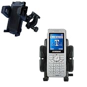 Bike Handlebar Holder Mount System for the Samsung SGH-T509 - Gomadic Brand