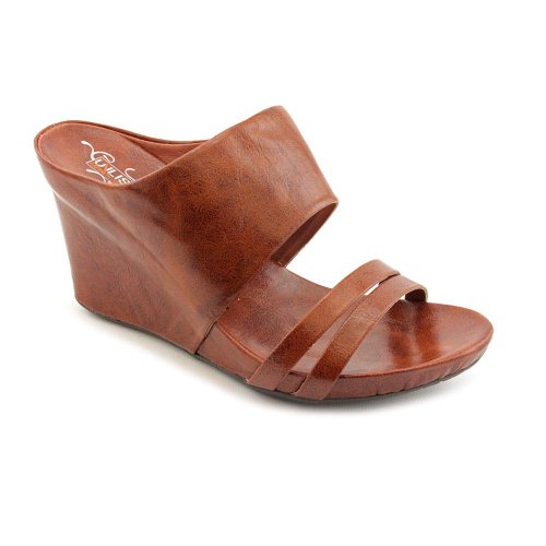 Discount Kenneth Cole Unlisted Webuary Womens Wedge Sandals Cognac 8 ...