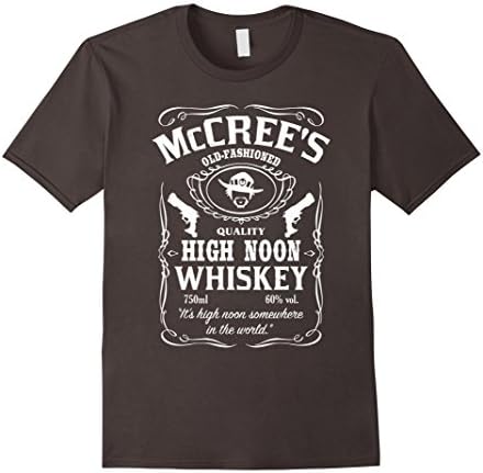 Men's Mccree's Quality High Noon Whiskey TShirt Large Asphalt