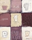 Eurographics ANF1049 Anna Flores, Caf&eacute; Au Lait 40 x 50 cm, Hochwertiger Kunstdruck - Kaffee