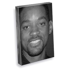 WILL SMITH - Canvas Print (A4 - Signed by the Artist) #js003