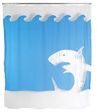 Kikkerland Jaws Shower Curtain by 72-Inch
