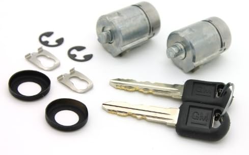 Lockcraft PRO-19881 Door Lock Cylinder Pair in Silver for Chevy & GMC C/K Pickup Trucks Suburban Tahoe Yukon & Escalade