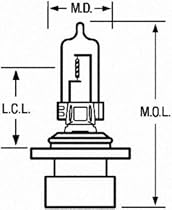 Wagner 9005XS Halogen Capsule 90 Degree