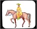 Decorated Mouse Pad with horseback, body, individuals, individual, humans, horse, wom...