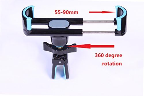 WATER ASLEEP Air Vent Universal Smartphone Car Cradle Mount Holder for iphone 5s 6 6+ 6s Edge+ Samsung Galaxy S6 Edge S5 Note 5 4 HTC M9 LG G4 Nexus 6 &amp;other phones(Gift Retail Package)Blue+Black