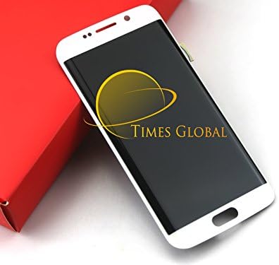 Times Global Samsung Galaxy S6 edge White LCD Display Screen Touch Digitizer with Samsung Logo G925S G925V G925i G925F (Blue, Gold, White)