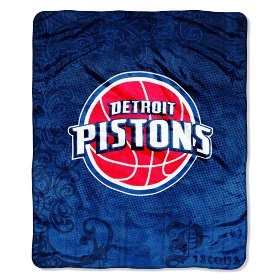 Detroit Pistons 50 x 60 inch Micro Raschel Throw Blanket (Quantity of 1)
