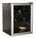 Thermostatic Temperature Control Wine Cellar (Black and Silver) (25.75H x 19.25W x 21D)
