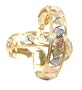 Beautiful 24k Gold Tri-Tone Layered GL Diamond Cut Heart Hoop Earrings (1 1/2") - Lifetime Warranty! Comes Gift Boxed (he177)