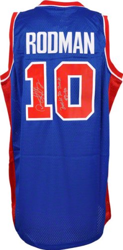 Mounted Memories Detroit Pistons Dennis Rodman Autographed Jersey
