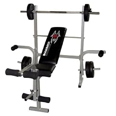 Hammer Hantelbank Bermuda inklusive 25 kg Gewichte