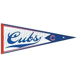 Chicago Cubs - Logo Collage 12 X 30 Pennant MLB Pro Baseball