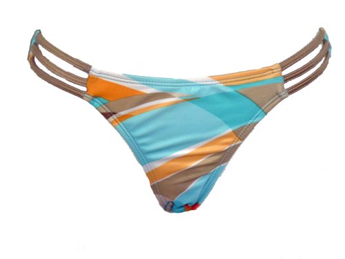 Guess Multi-colored Mod Geometric Spiderside Swim-bottoms S