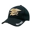 Black Deluxe US Navy Seal Logo Adjustable Baseball Hat Cap