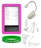 Young Micro Ultimate Combo Kit - Silicone Skin Case, Book Light, Car and Travel-Wall Chargers for Barnes & Noble nook E-Reader Reading Device (nook NOT Included)