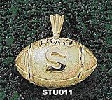 Stanford Univ S Football Charm/Pendant -14K/10K, Stainless Steel or Gold Plated