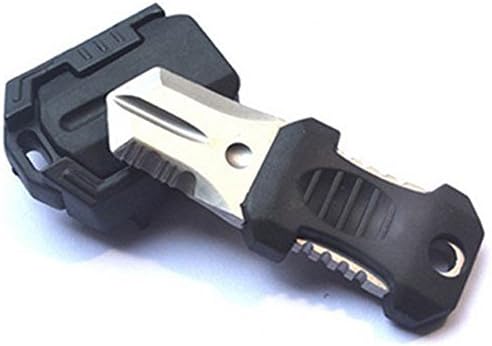 HAPIN Multi-Function Pocket Mini Beetle Stainless Steel Knife Outdoor Self Defence Survival Tool (Black)