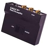 Black Phono Pre-amplifier with Built-in RIAA Equalisation
