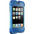 Cobalt Blue Jam Jacket Silicone Case With Cable Management For iPhone