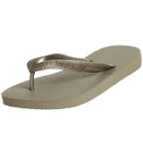Havaianas Womens Metallic Flip Flop,Nude,39/40 BR