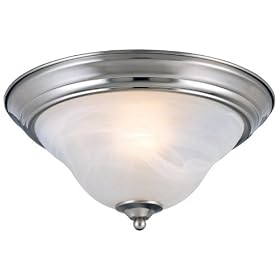 Hardware House 544650 13-1 2-Inch by 7-Inch Ceiling Lighting Fixture Brushed Nickel by Hardware House