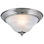 Hardware House 544650 13-1/2-Inch by 7-Inch Ceiling Lighting Fixture Brushed Nickel