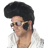 Rock N Roll Black Mens Wig