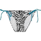 FULL TILT Zebra Womens Swimsuit Bottom - Zebra/Turquoise