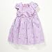 Little Bitty Cap Sleeve w/ Ribbon Empire Waist Holiday Dress (18 Months/Purple)