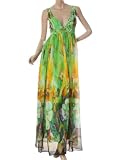 Ever Pretty Empire Line Sexy V-neck Printed Chiffon Formal Dress 09349