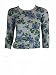 Autumn Cashmere womens cabbage rose floral cement cardi sweater XS