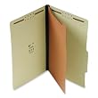 S J Paper S61951 S J Paper 1-1/2" Expansion Classification Folder, Legal, 4-Section, Green, 20/Bx