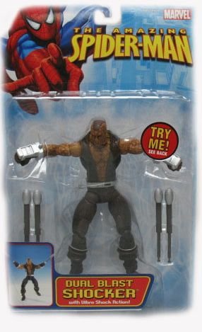 Childrens Toyshop  Toys : Spider-man Duel Blast Shocker Action Figure