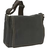 David King & Co. Distressed Leather Laptop Messenger