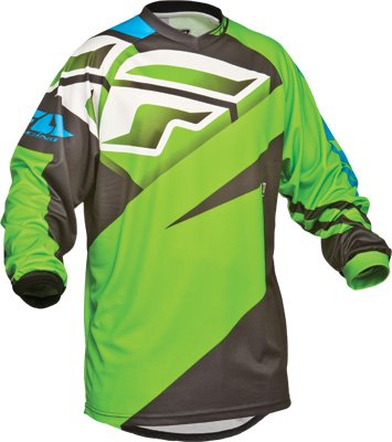 Fly Racing F-16 Youth Boys MotoX/Off-Road/Dirt Bike Motorcycle Jersey - Green/Black / Small Fly Racing F-16 Youth Boys MotoX/Off-Road/Dirt Bike Motorcycle Jersey - Green/Black / Small