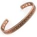 Men's Magnetic Copper Golf Bangle Bracelet Icthus