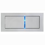 BEDSIDE LED Wandleuchte, 3W, silbergraues Gehäuse RECHTS, warmweiße/blaue Spot LED