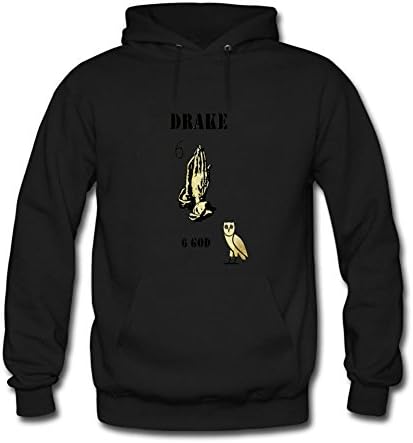 LJYZ DIY drake 6 god ovo Long Sweatshirt Hoody for Mens M Black